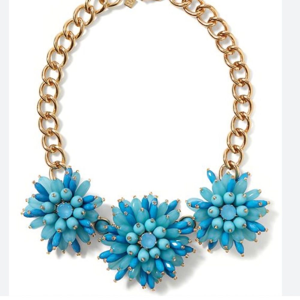 Banana Republic Starburst Necklace, Blue, Aqua *HOST PICK*